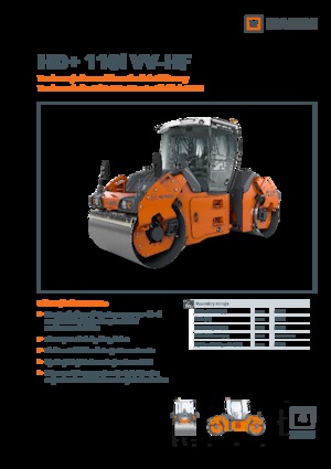 Тандемни вибрационни валяци Hamm HD+ 110i VV-HF