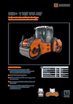 Тандемни вибрационни валяци Hamm HD+ 110i VV-HF