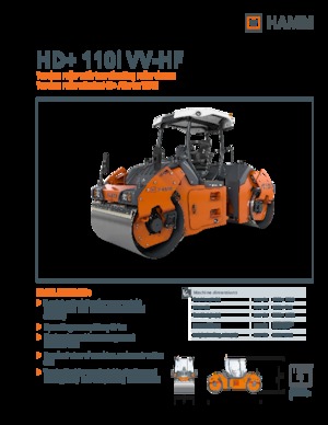 Тандемни вибрационни валяци Hamm HD+ 110i VV-HF