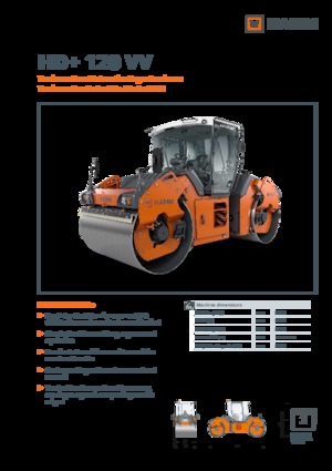 Тандемни вибрационни валяци Hamm HD+ 120 VV