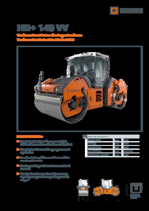 Тандемни вибрационни валяци Hamm HD+ 140 VV