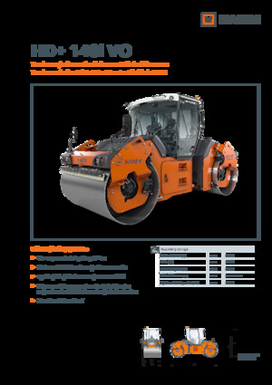 Тандемни вибрационни валяци Hamm HD+ 140i VO