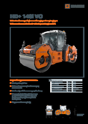 Тандемни вибрационни валяци Hamm HD+ 140i VO