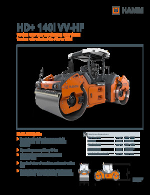 Тандемни вибрационни валяци Hamm HD+ 140i VV-HF