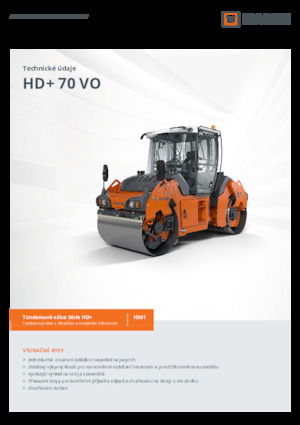 Тандемни вибрационни валяци Hamm HD+ 70 VO