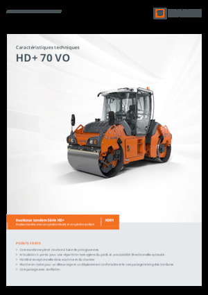 Тандемни вибрационни валяци Hamm HD+ 70 VO