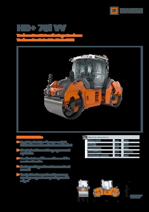 Тандемни вибрационни валяци Hamm HD+ 70i VV