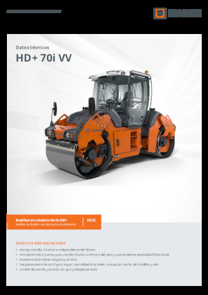 Тандемни вибрационни валяци Hamm HD+ 70i VV