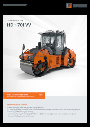 Тандемни вибрационни валяци Hamm HD+ 70i VV