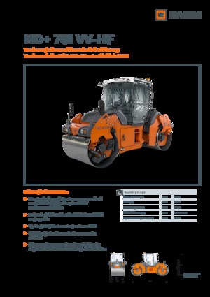 Тандемни вибрационни валяци Hamm HD+ 70i VV-HF