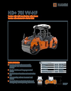 Тандемни вибрационни валяци Hamm HD+ 70i VV-HF