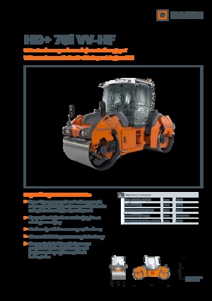 Тандемни вибрационни валяци Hamm HD+ 70i VV-HF