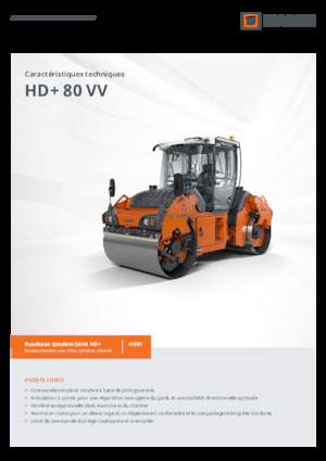 Тандемни вибрационни валяци Hamm HD+ 80 VV