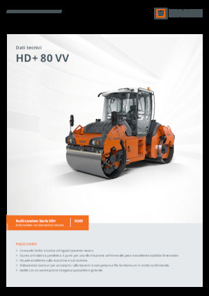 Тандемни вибрационни валяци Hamm HD+ 80 VV