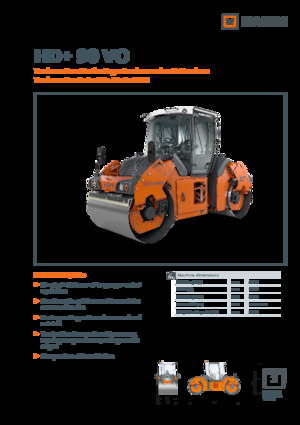 Тандемни вибрационни валяци Hamm HD+ 90 VO
