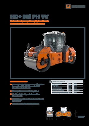 Тандемни вибрационни валяци Hamm HD+ 90i PH VV