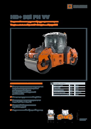 Тандемни вибрационни валяци Hamm HD+ 90i PH VV