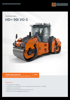 Тандемни вибрационни валяци Hamm HD+ 90i VO-S