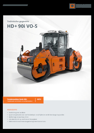 Тандемни вибрационни валяци Hamm HD+ 90i VO-S