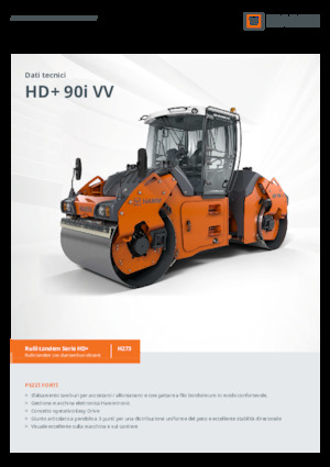 Тандемни вибрационни валяци Hamm HD+ 90i VV