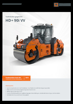 Тандемни вибрационни валяци Hamm HD+ 90i VV