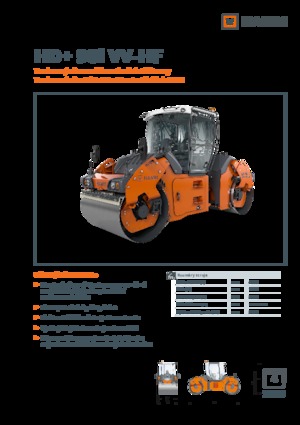 Тандемни вибрационни валяци Hamm HD+ 90i VV-HF