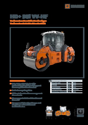 Тандемни вибрационни валяци Hamm HD+ 90i VV-HF