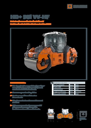 Тандемни вибрационни валяци Hamm HD+ 90i VV-HF