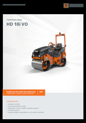 Тандемни вибрационни валяци Hamm HD 10i VO