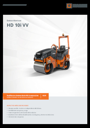 Тандемни вибрационни валяци Hamm HD 10i VV