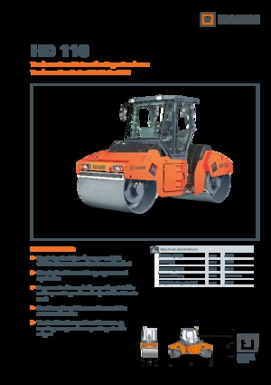 Тандемни вибрационни валяци Hamm HD 110
