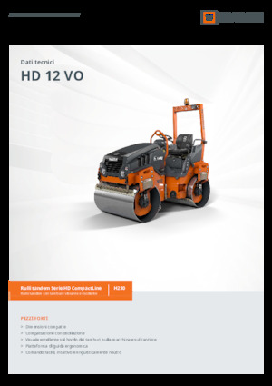 Тандемни вибрационни валяци Hamm HD 12 VO