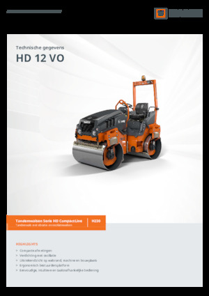 Тандемни вибрационни валяци Hamm HD 12 VO