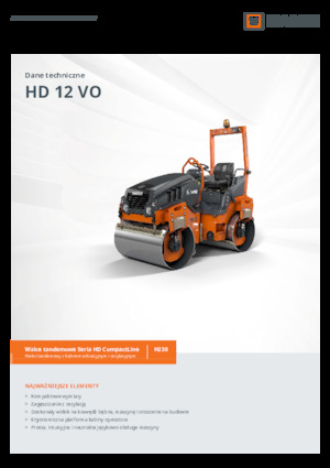 Тандемни вибрационни валяци Hamm HD 12 VO