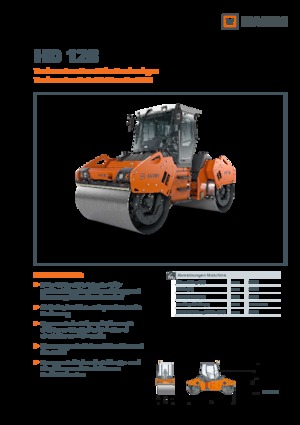 Тандемни вибрационни валяци Hamm HD 128