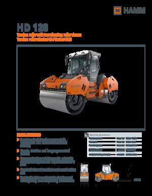 Тандемни вибрационни валяци Hamm HD 128