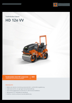 Тандемни вибрационни валяци Hamm HD 12e VV