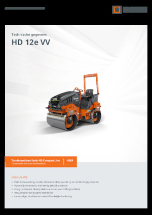 Тандемни вибрационни валяци Hamm HD 12e VV