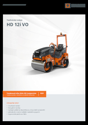 Тандемни вибрационни валяци Hamm HD 12i VO