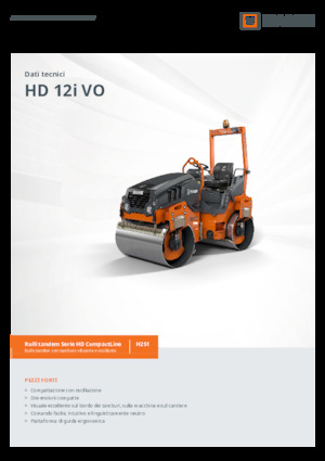 Тандемни вибрационни валяци Hamm HD 12i VO