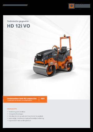 Тандемни вибрационни валяци Hamm HD 12i VO