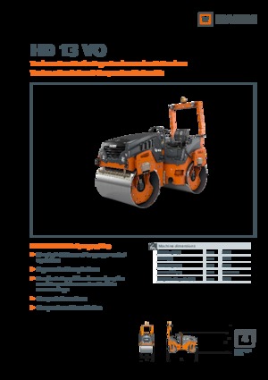 Тандемни вибрационни валяци Hamm HD 13 VO