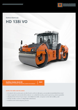 Тандемни вибрационни валяци Hamm HD 138i VO