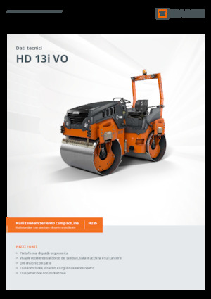 Тандемни вибрационни валяци Hamm HD 13i VO