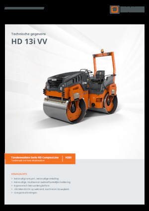 Тандемни вибрационни валяци Hamm HD 13i VV