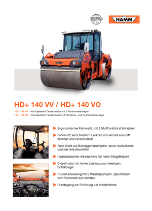 Тандемни вибрационни валяци Hamm HD 140 VV