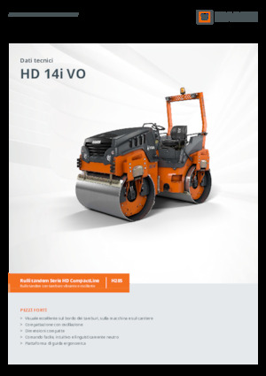 Тандемни вибрационни валяци Hamm HD 14i VO