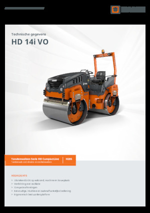 Тандемни вибрационни валяци Hamm HD 14i VO
