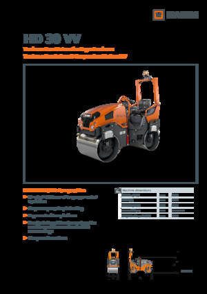 Тандемни вибрационни валяци Hamm HD 30 VV
