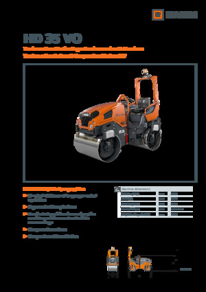 Тандемни вибрационни валяци Hamm HD 35 VO